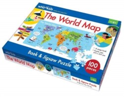 World Map Book and Jigsaw Puzzle