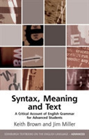 Critical Account of English Syntax Grammar, Meaning, Text