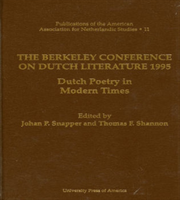Berkeley Conference on Dutch Literature- 1995 Dutch Poetry in Modern Times
