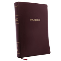 KJV Holy Bible: Super Giant Print with 43,000 Cross References, Burgundy Leather-look, Red Letter, Comfort Print (Thumb Indexed): King James Version