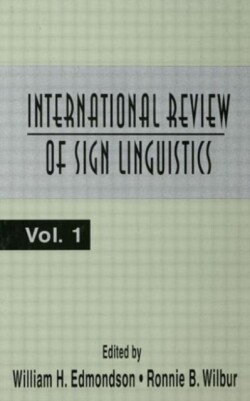 International Review of Sign Linguistics Volume 1