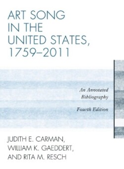 Art Song in the United States, 1759-2011