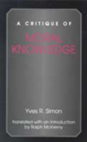 Critique of Moral Knowledge