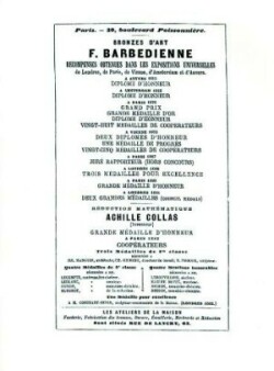 1886 Catalog of the French Bronze Foundry of F. Barbedienne of Paris