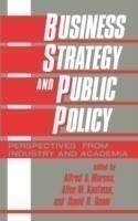 Business Strategy and Public Policy