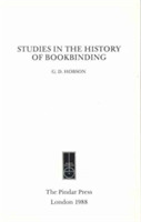 Studies in the History of Bookbinding