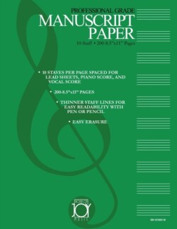 House of Joy Music Deluxe 10-Staff Manuscript Paper