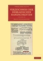 Verzeichniss der Hebraischen Handschriften 2 Volume Set