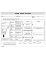 OEE Worksheet