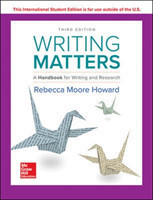 ISE Writing Matters: A Handbook for Writing and Research 3e TABBED