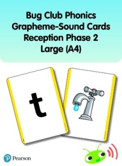 Bug Club Phonics Grapheme-Sound Cards Reception Phase 2 Large (A4)