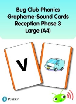 Bug Club Phonics Grapheme-Sound Cards Reception Phase 3 Large (A4)