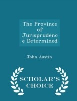 Province of Jurisprudence Determined - Scholar's Choice Edition