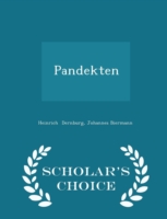 Pandekten - Scholar's Choice Edition