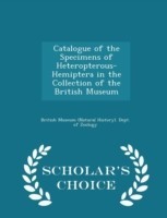 Catalogue of the Specimens of Heteropterous-Hemiptera in the Collection of the British Museum - Scholar's Choice Edition