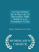 Convention de La Haye Du 14 Novembre 1896 Relative a la Procedure Civile - Scholar's Choice Edition
