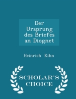 Ursprung Des Briefes an Diognet - Scholar's Choice Edition
