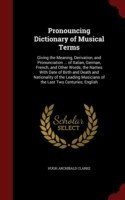 Pronouncing Dictionary of Musical Terms