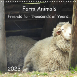 Farm Animals - Friends for Thousands of Years (Wall Calendar 2023 300 × 300 mm Square)