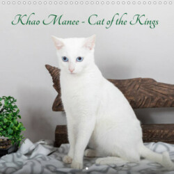 Khao Manee - Cat of the Kings (Wall Calendar 2023 300 × 300 mm Square)