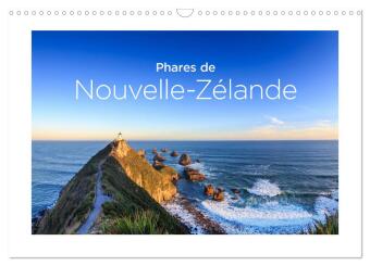 Phares de Nouvelle-Zélande (Calendrier mural 2025 DIN A3 vertical), CALVENDO calendrier mensuel