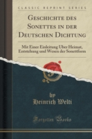 Geschichte Des Sonettes in Der Deutschen Dichtung