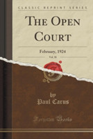 Open Court, Vol. 38: February, 1924 (Classic Reprint)