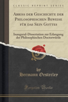 Abriss Der Geschichte Der Philosophischen Beweise Fur Das Sein Gottes