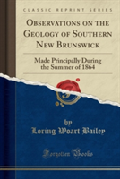 Observations on the Geology of Southern New Brunswick: Made Principally During the Summer of 1864 (Classic Reprint)