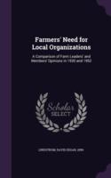 Farmers' Need for Local Organizations