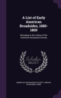 List of Early American Broadsides, 1680-1800