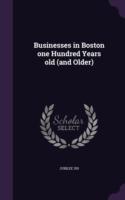 Businesses in Boston One Hundred Years Old (and Older)