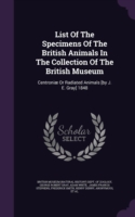 List of the Specimens of the British Animals in the Collection of the British Museum