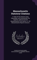 Massachusetts Statutory Citations