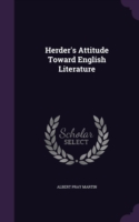 Herder's Attitude Toward English Literature