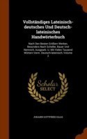 Vollstandiges Lateinisch-Deutsches Und Deutsch-Lateinisches Handworterbuch