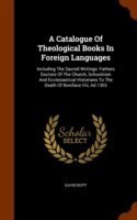 Catalogue of Theological Books in Foreign Languages