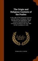 Origin and Religious Contents of the Psalter