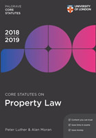 Core Statutes on Property Law 2018-19