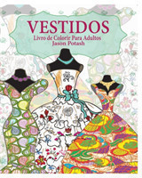 Vestidos Livro de Colorir Para Adultos