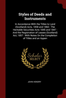 STYLES OF DEEDS AND INSTRUMENTS: IN ACCO