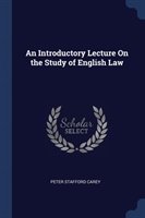 Introductory Lecture on the Study of English Law