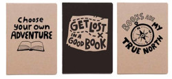 Get Lost In a Good Book 3-pack Notebooks