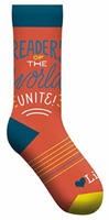 Readers of the World Unite socks