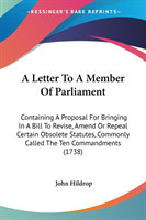 Letter To A Member Of Parliament