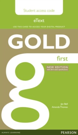 Gold First Student's eText Course Book Access Card