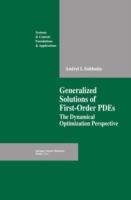 Generalized Solutions of First Order PDEs