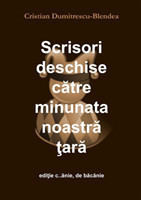 Scrisori Deschise Catre Minunata Noastra Tara, Editie c..Anie, De Bacanie