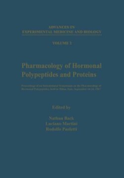 Pharmacology of Hormonal Polypeptides and Proteins