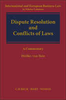 Dispute Resolution and Conflict of Laws